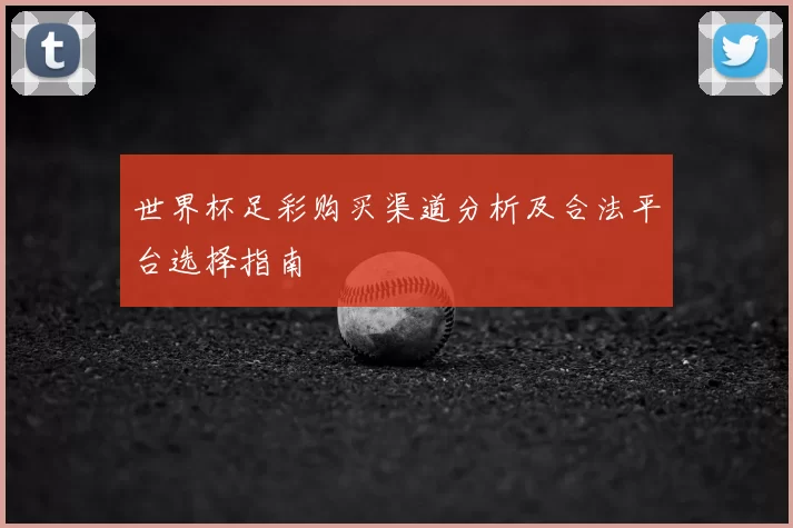 世界杯足彩购买渠道分析及合法平台选择指南